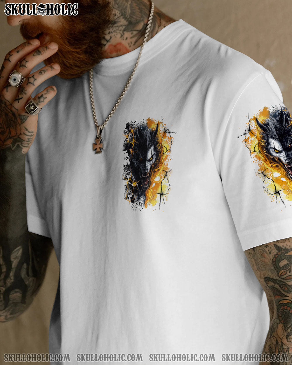BLISSCORNERS YOUR FIRST MISTAKE WOLF SKULL ALL OVER PRINT