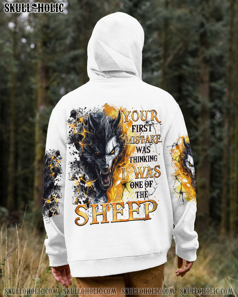 BLISSCORNERS YOUR FIRST MISTAKE WOLF SKULL ALL OVER PRINT
