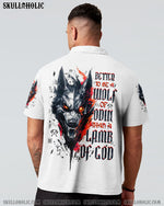 BLISSCORNERS BETTER TO BE A WOLF OF ODIN THAN A LAMB OF GOD VIKING SKULL ALL OVER PRINT