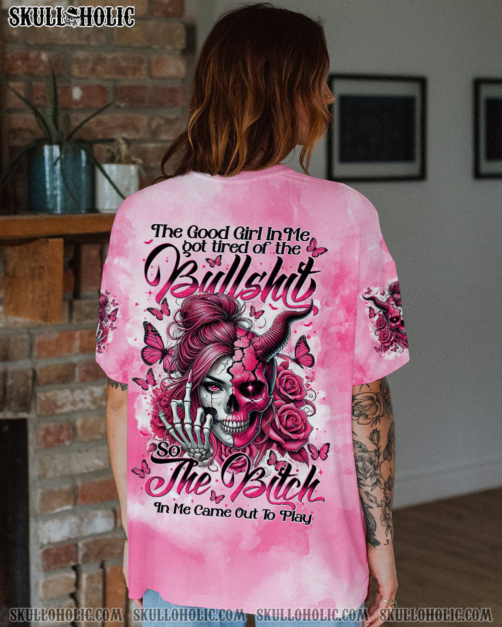 BLISSCORNERS THE GOOD GIRL IN ME ALL OVER PRINT