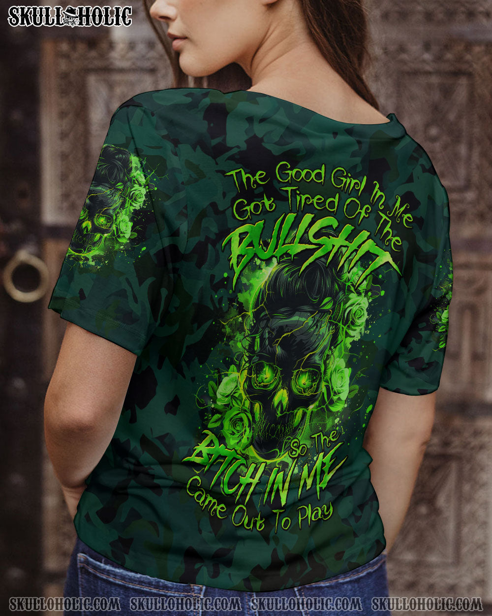 BLISSCORNERS THE GOOD GIRL IN ME ALL OVER PRINT
