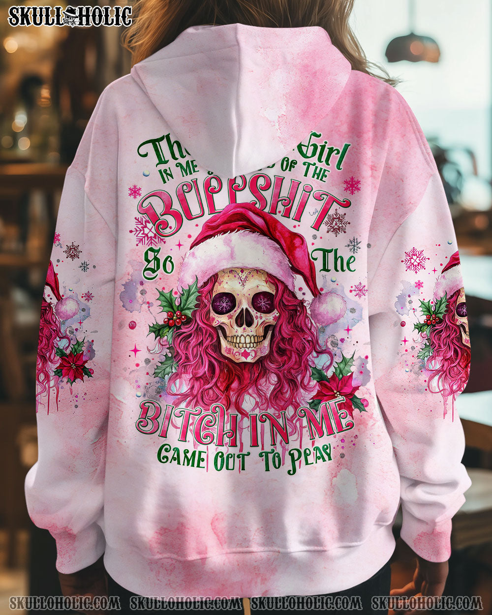 BLISSCORNERS THE GOOD GIRL IN ME CHRISTMAS ALL OVER PRINT