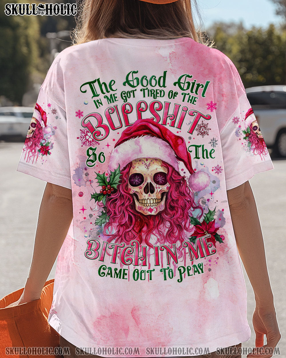 BLISSCORNERS THE GOOD GIRL IN ME CHRISTMAS ALL OVER PRINT