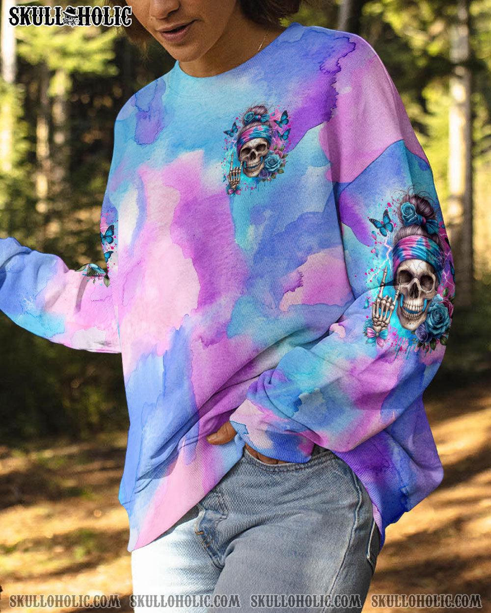 BLISSCORNERS MY GIVE A F IS BROKEN MESSY BUN ROSE ALL OVER PRINT