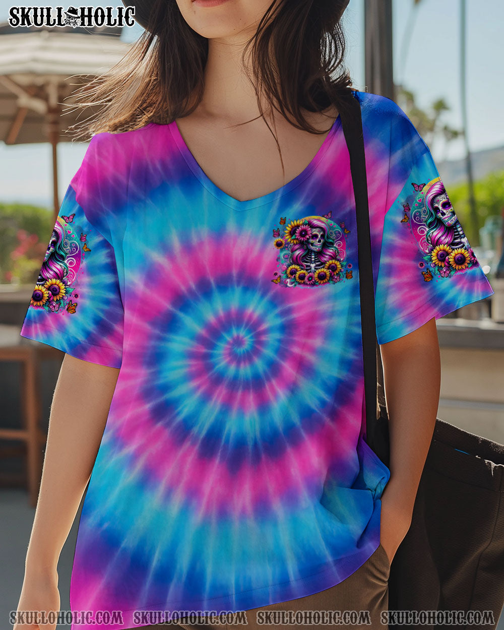 BLISSCORNERS SHE IS SUNSHINE MIXED WITH A LITTLE HURRICANE TIE DYE ALL OVER PRINT