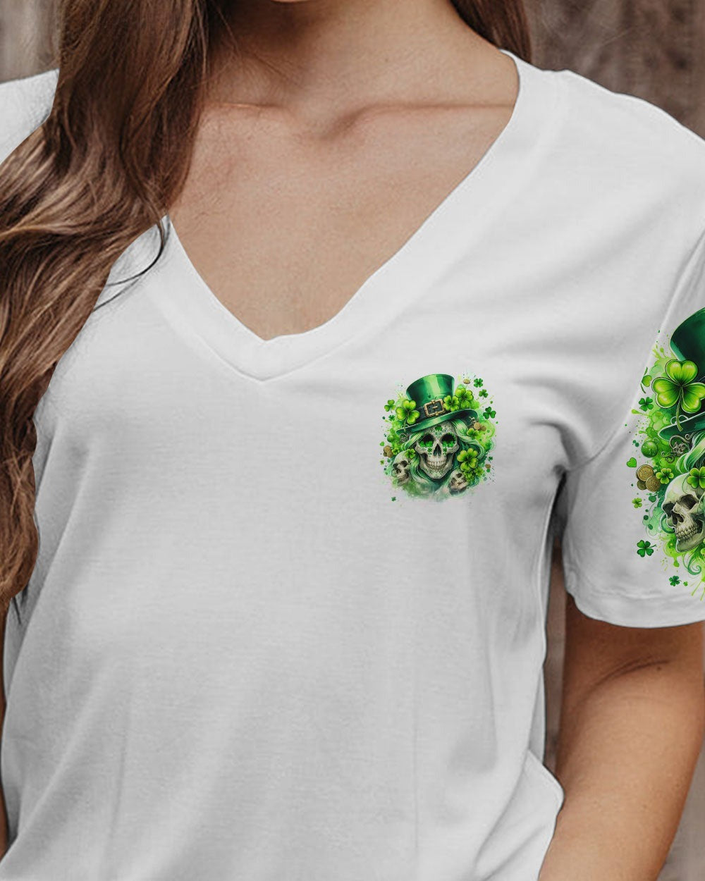 BLISSCORNERS THE GOOD GIRL IN ME PATRICK'S DAY ALL OVER PRINT