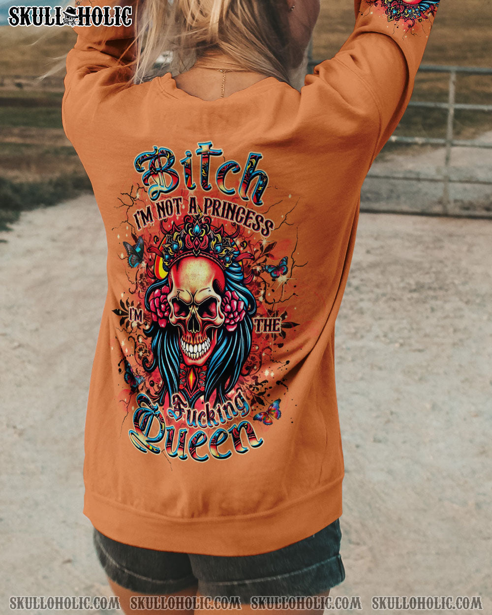 BLISSCORNERS I'M THE F QUEEN SKULL ALL OVER PRINT