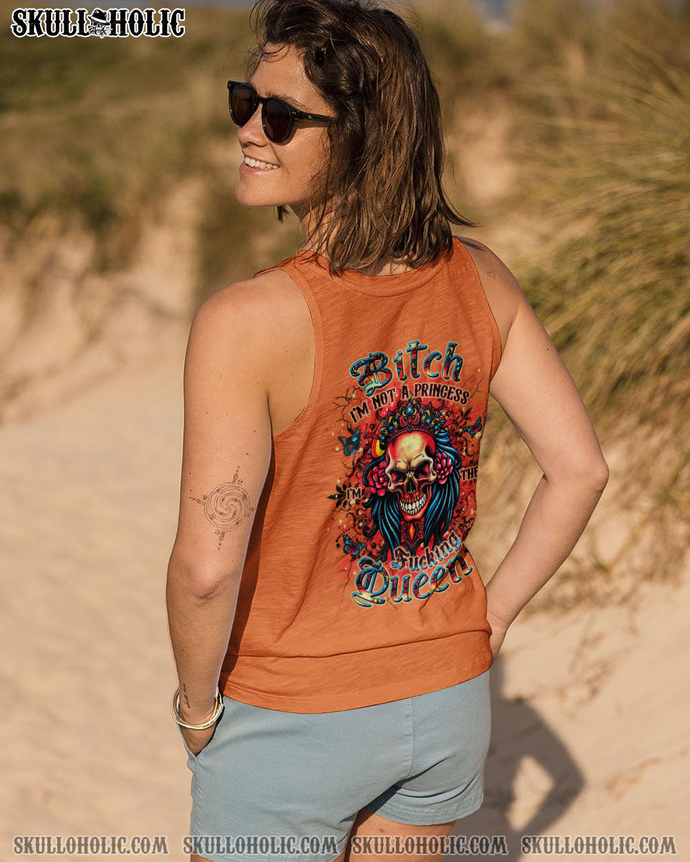 BLISSCORNERS I'M THE F QUEEN SKULL ALL OVER PRINT