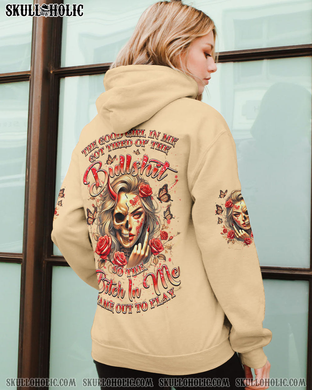 BLISSCORNERS THE GOOD GIRL IN ME ALL OVER PRINT