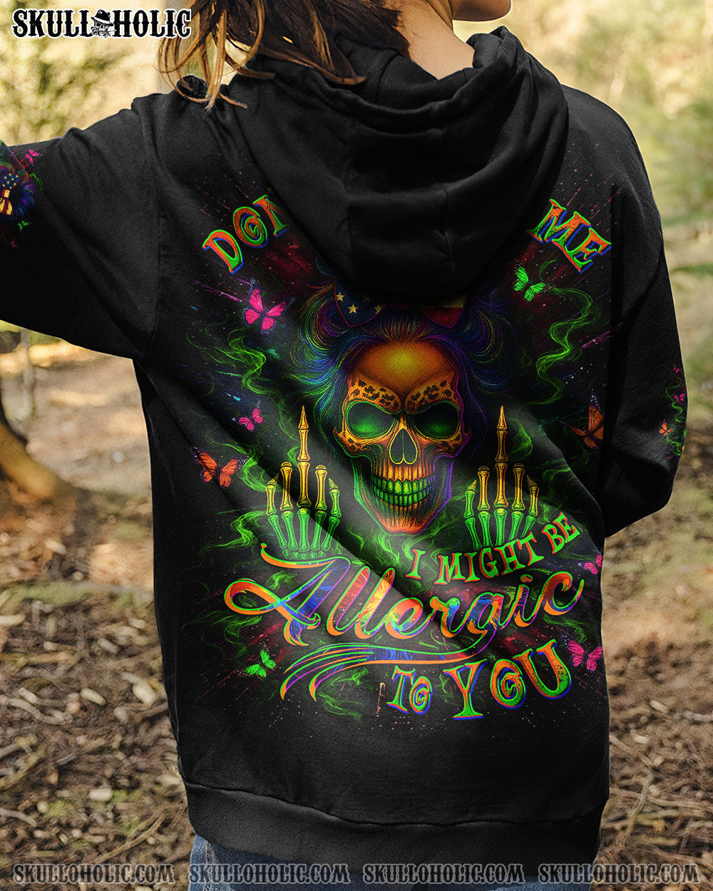 BLISSCORNERS DON'T TOUCH ME SKULL ALL OVER PRINT