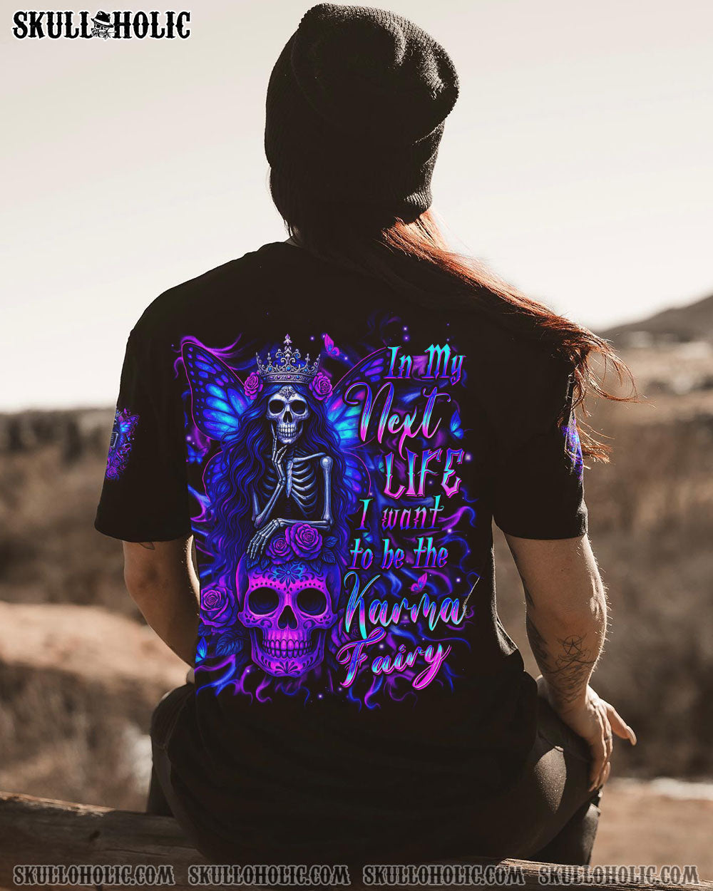 BLISSCORNERS KARMA FAIRY SKULL ALL OVER PRINT