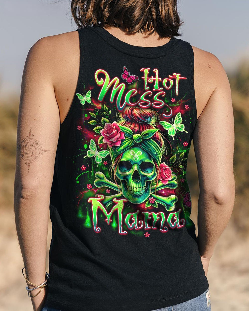 BLISSCORNERS HOT MESS MAMA ALL OVER PRINT