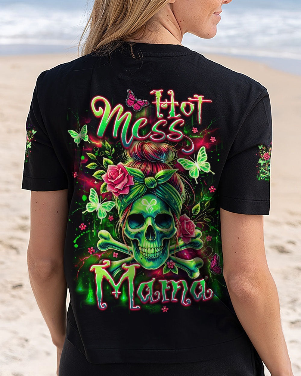 BLISSCORNERS HOT MESS MAMA ALL OVER PRINT