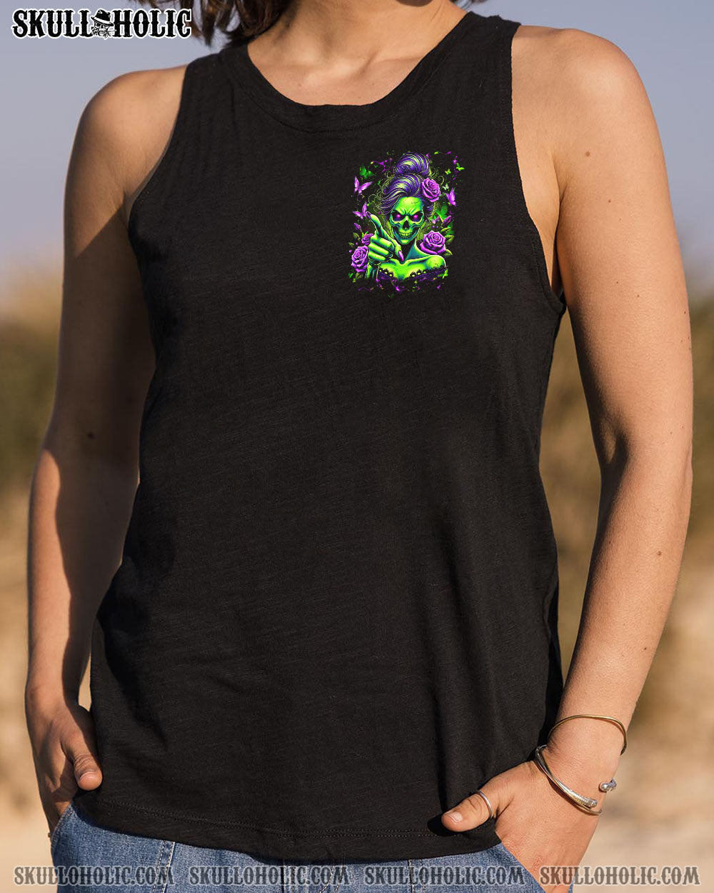 BLISSCORNERS SHUT UP SKULL PURPLE ROSE ALL OVER PRINT