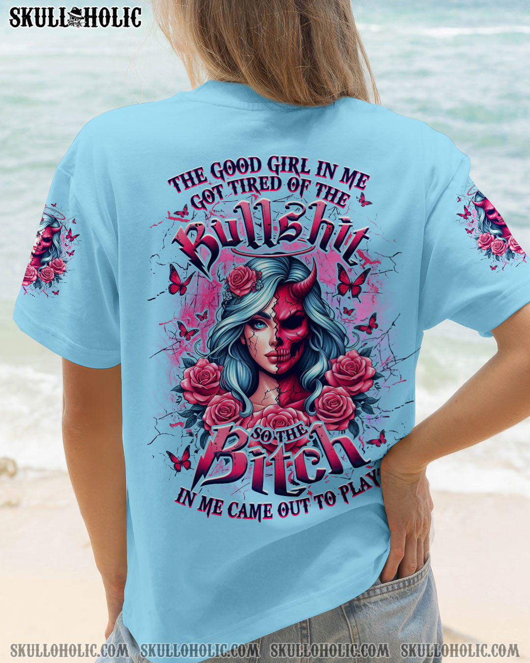 BLISSCORNERS THE GOOD GIRL IN ME ALL OVER PRINT