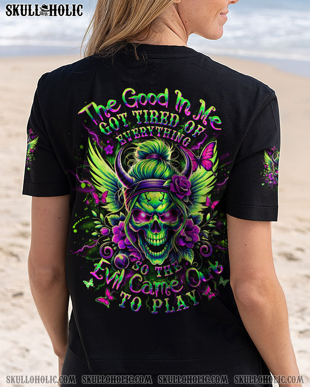 BLISSCORNERS THE GOOD IN ME GOT TIRED OF ALL OVER PRINT