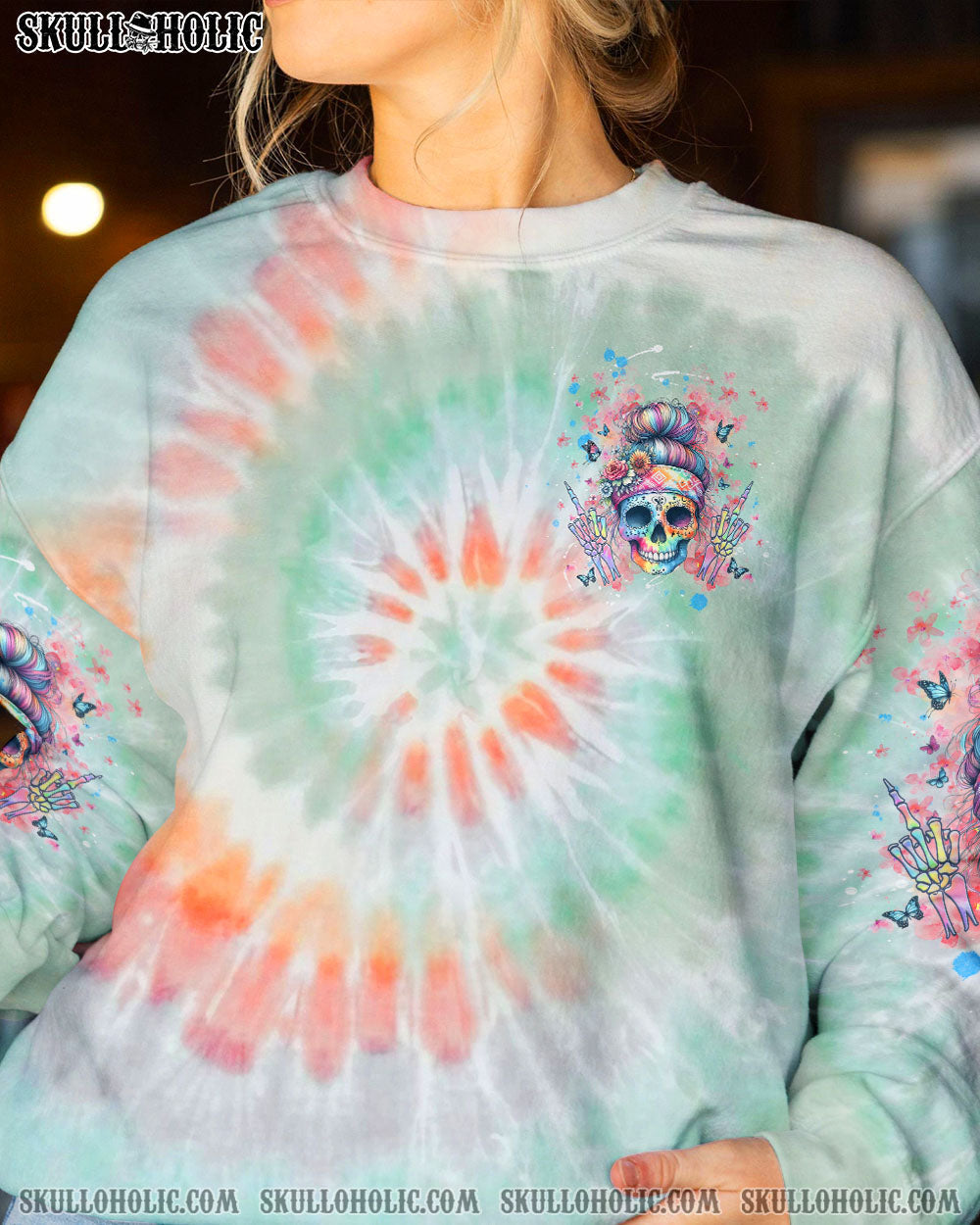 BLISSCORNERS THE GOOD GIRL IN ME TIE DYE ALL OVER PRINT
