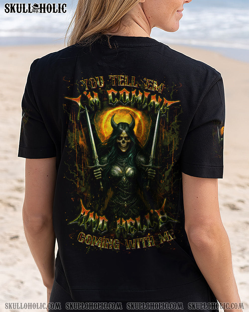 BLISSCORNERS HELL'S COMING WITH ME ALL OVER PRINT