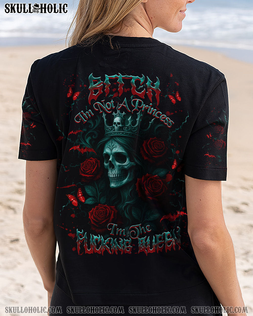 BLISSCORNERS I'M THE F QUEEN SKULL LADY ALL OVER PRINT