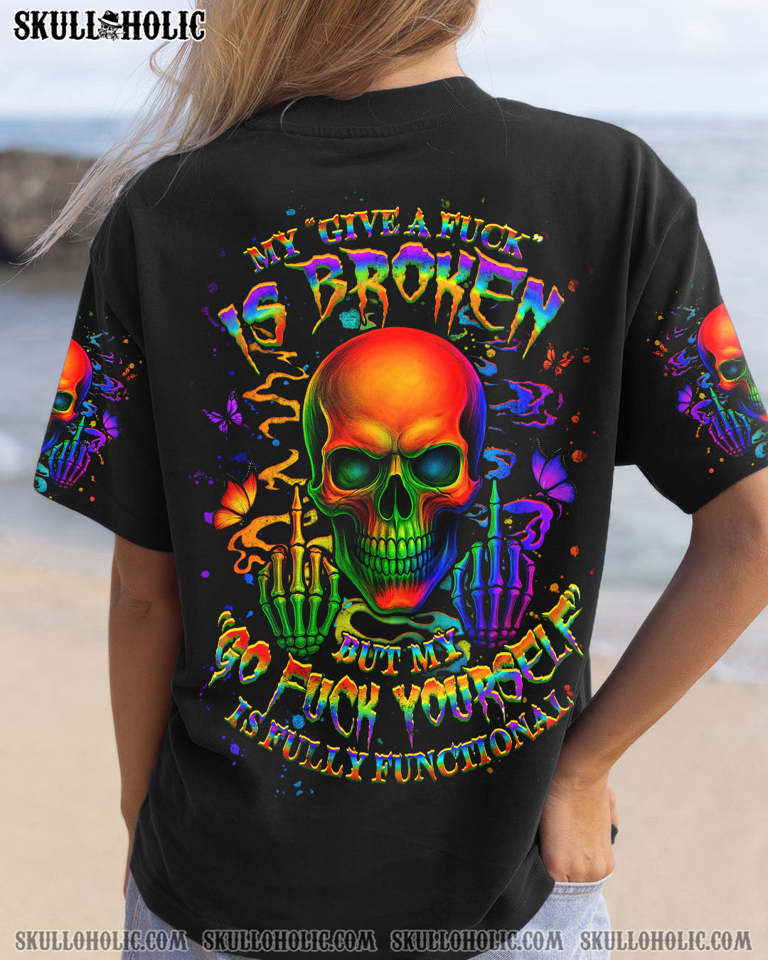 BLISSCORNERS MY GIVE A F SKULL ALL OVER PRINT