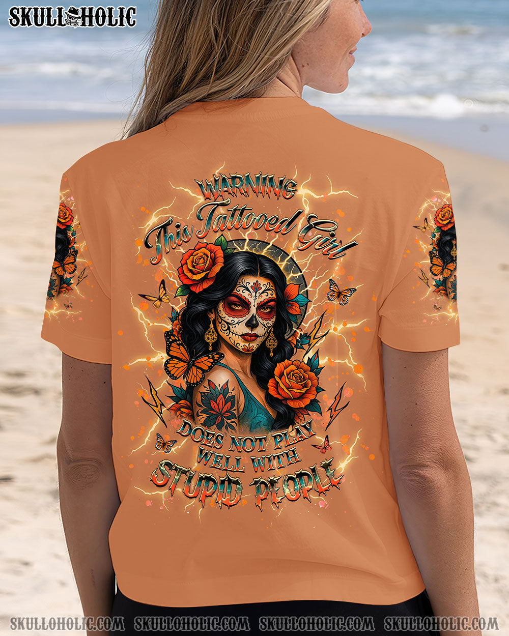 BLISSCORNERS WARNING THIS TATTOOED GIRL ALL OVER PRINT