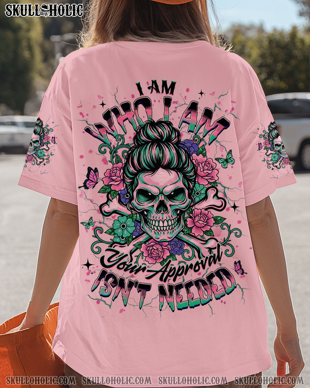 BLISSCORNERS MY GIVE A F IS BROKEN MESSY BUN SKULL ALL OVER PRINT