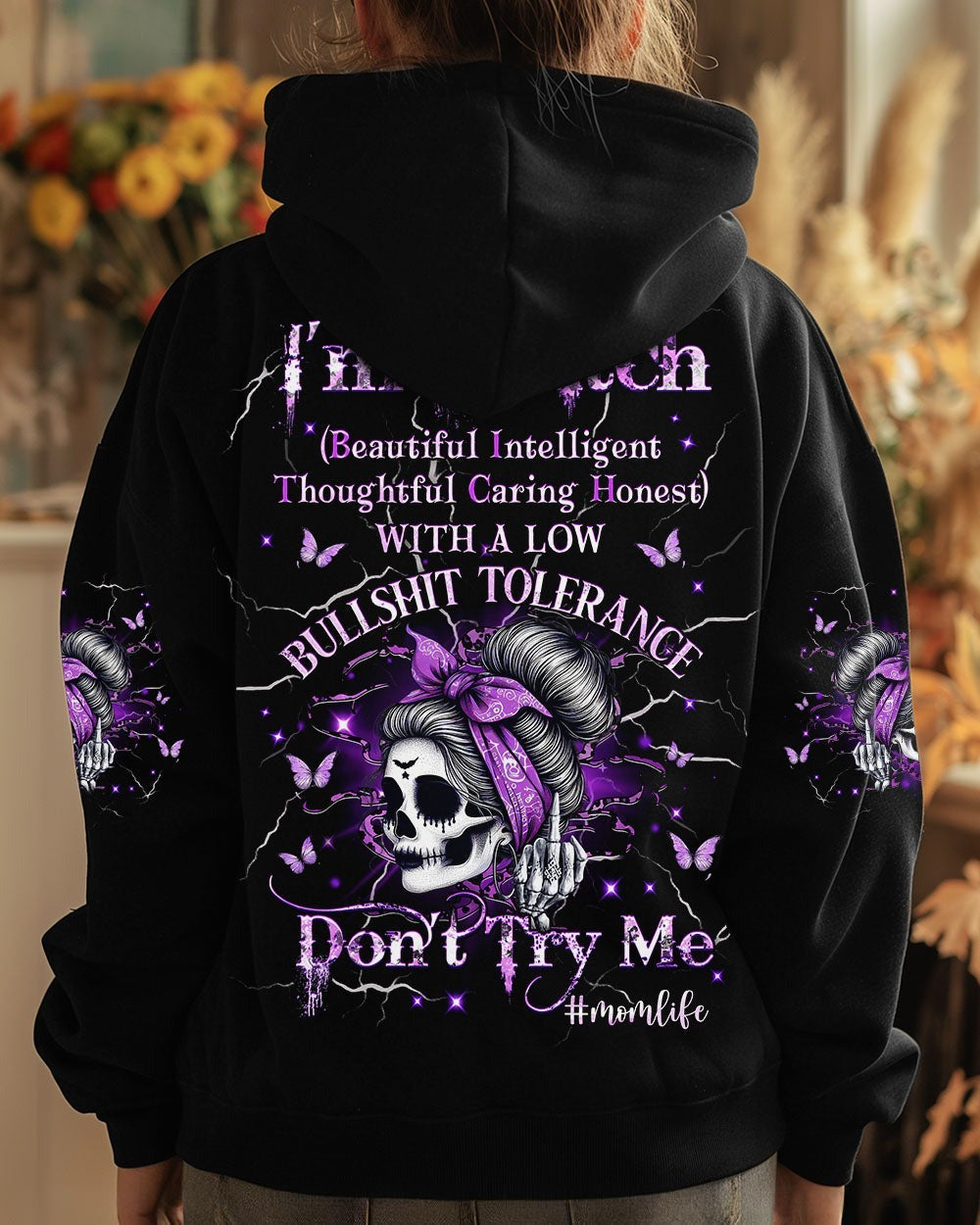 BLISSCORNERS I'M A B DON'T TRY ME MOMLIFE ALL OVER PRINT