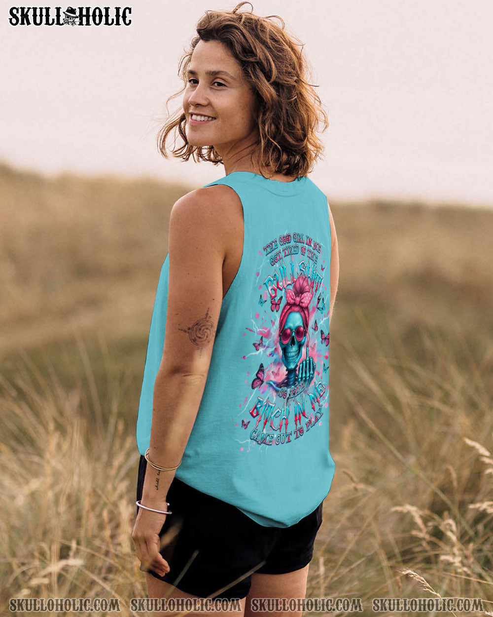 BLISSCORNERS THE GOOD GIRL IN ME ALL OVER PRINT