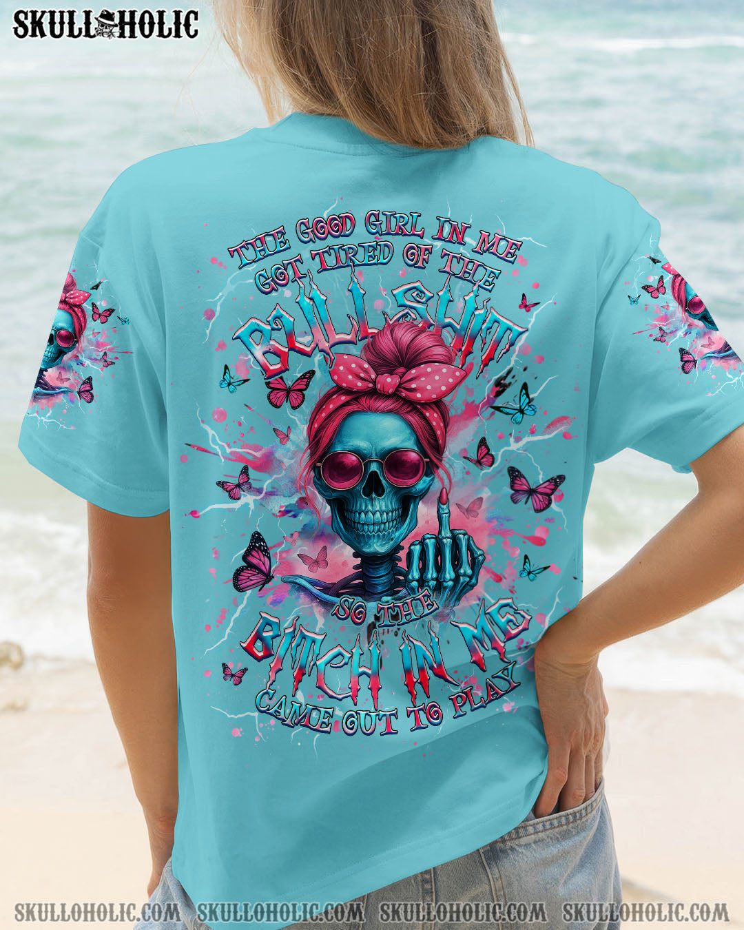 BLISSCORNERS THE GOOD GIRL IN ME ALL OVER PRINT
