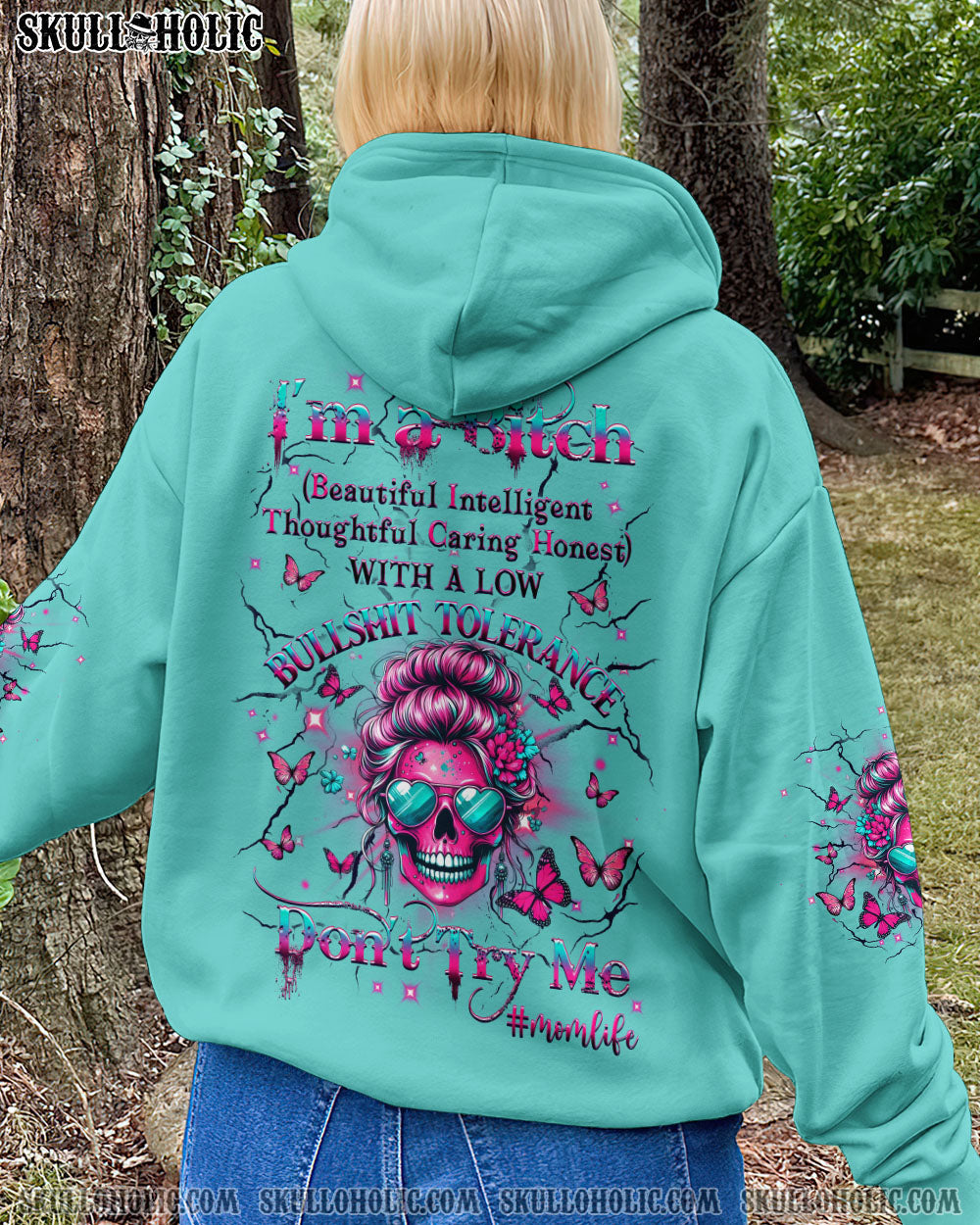 BLISSCORNERS I'M A B DON'T TRY ME MOMLIFE ALL OVER PRINT