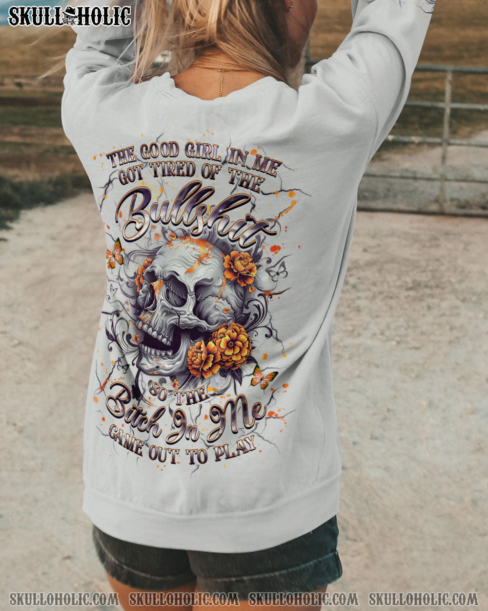BLISSCORNERS THE GOOD GIRL IN ME ALL OVER PRINT