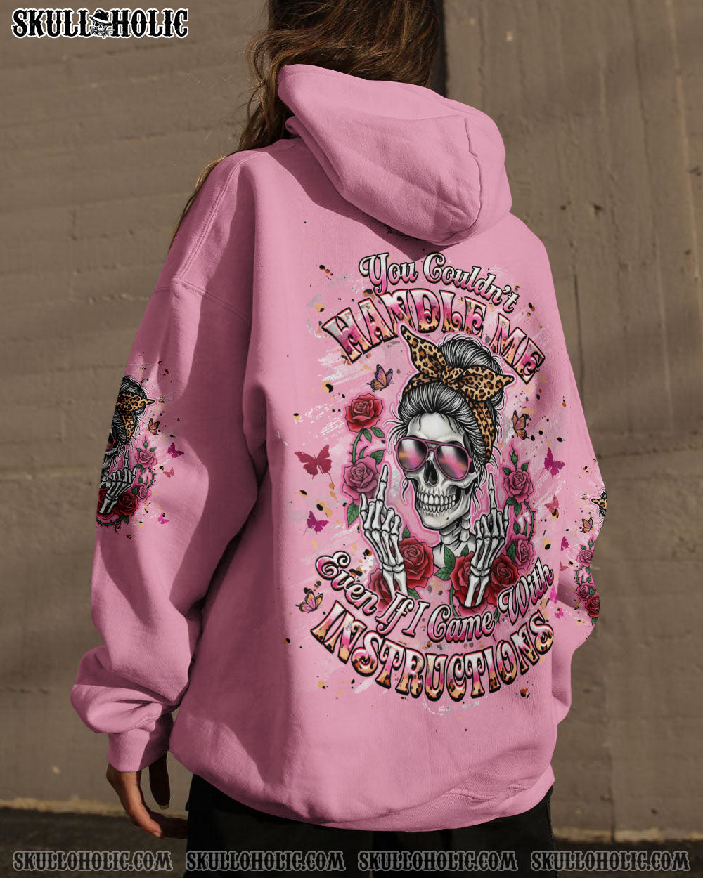 BLISSCORNERS ZERO F GIVEN MESSY BUN SKULL ALL OVER PRINT