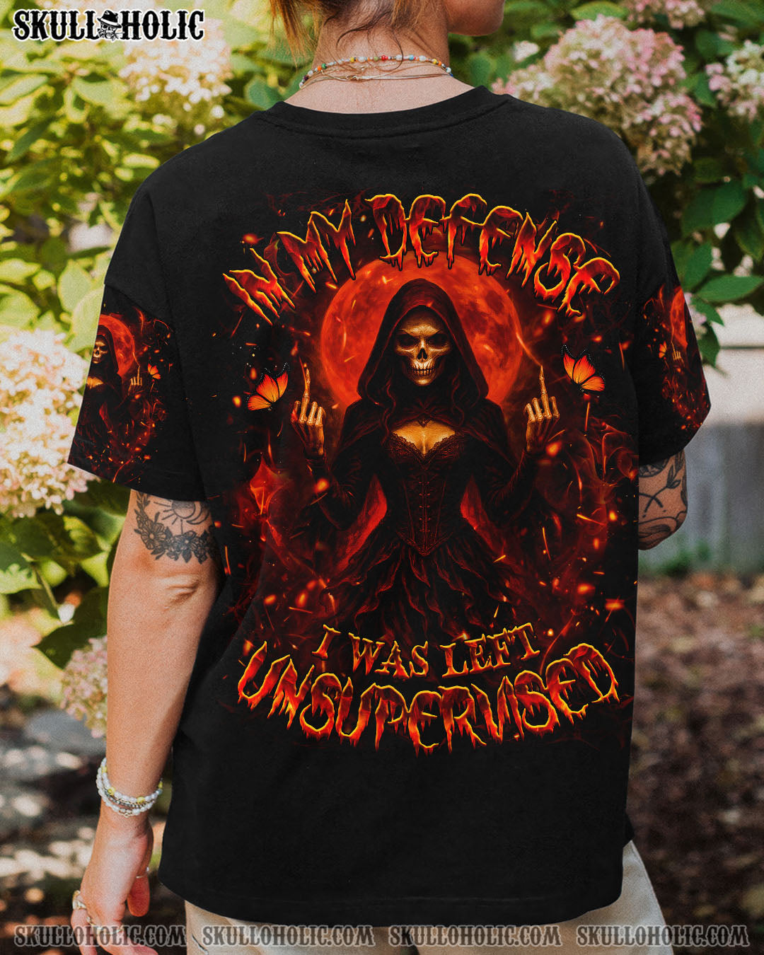 BLISSCORNERS IN MY DEFENSE I WAS LEFT UNSUPERVISED ALL OVER PRINT