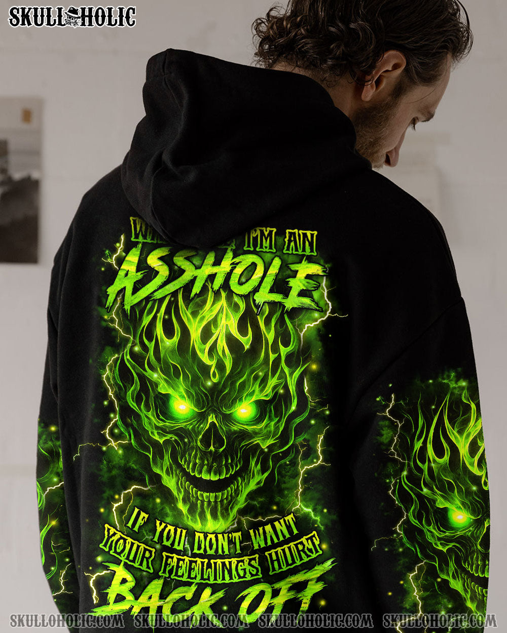 BLISSCORNERS WARNING I'M AN A MAD SKULL ALL OVER PRINT