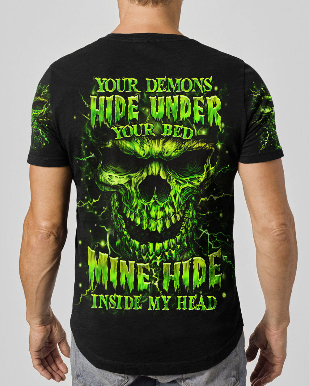BLISSCORNERS YOUR DEMONS HIDE UNDER YOUR BED ALL OVER PRINT