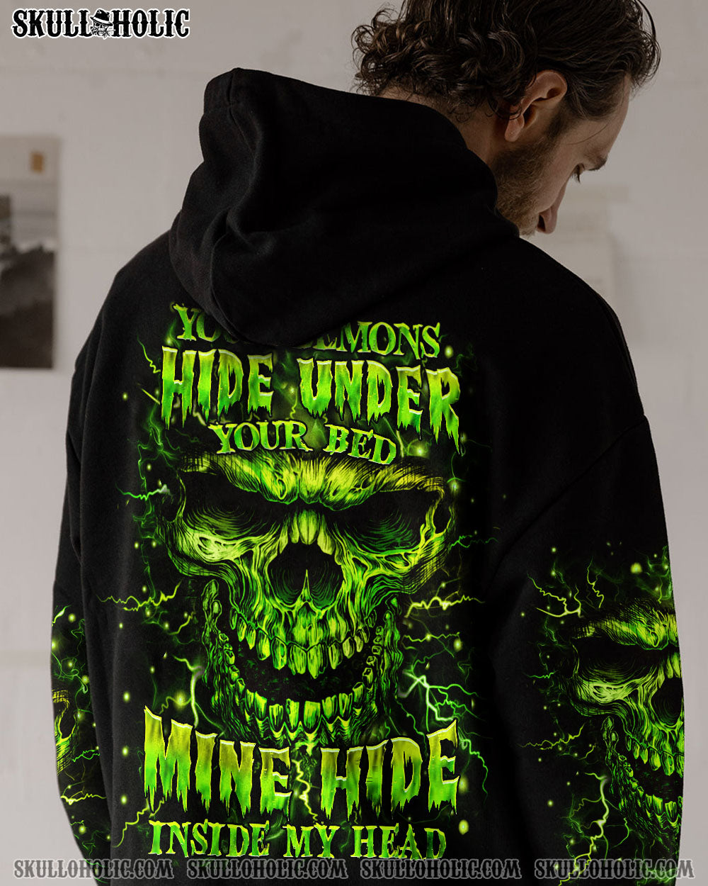 BLISSCORNERS YOUR DEMONS HIDE UNDER YOUR BED ALL OVER PRINT
