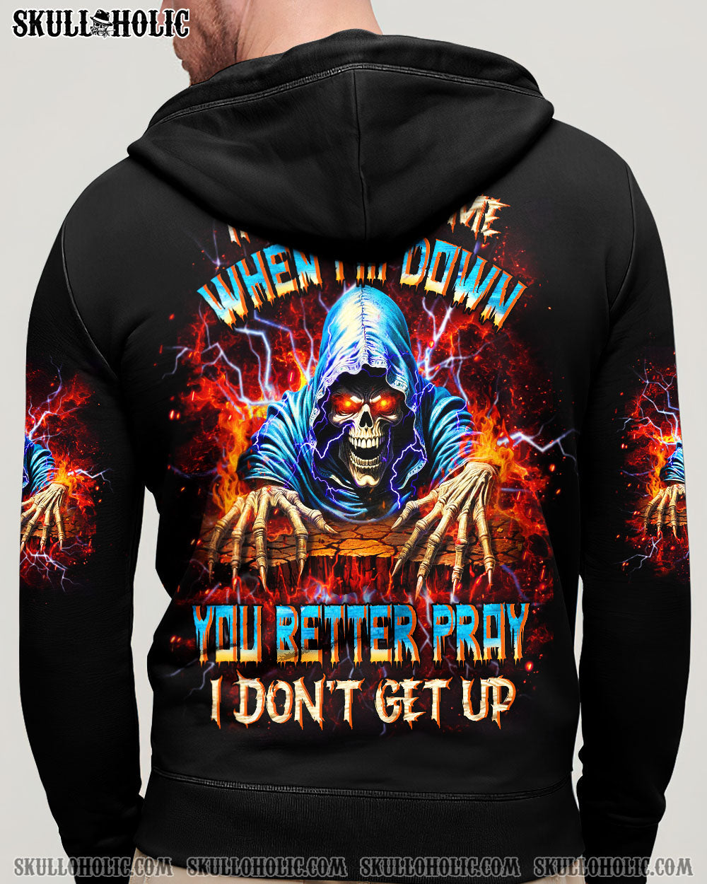 BLISSCORNERS IF YOU KICK ME WHEN I'M DOWN REAPER ALL OVER PRINT