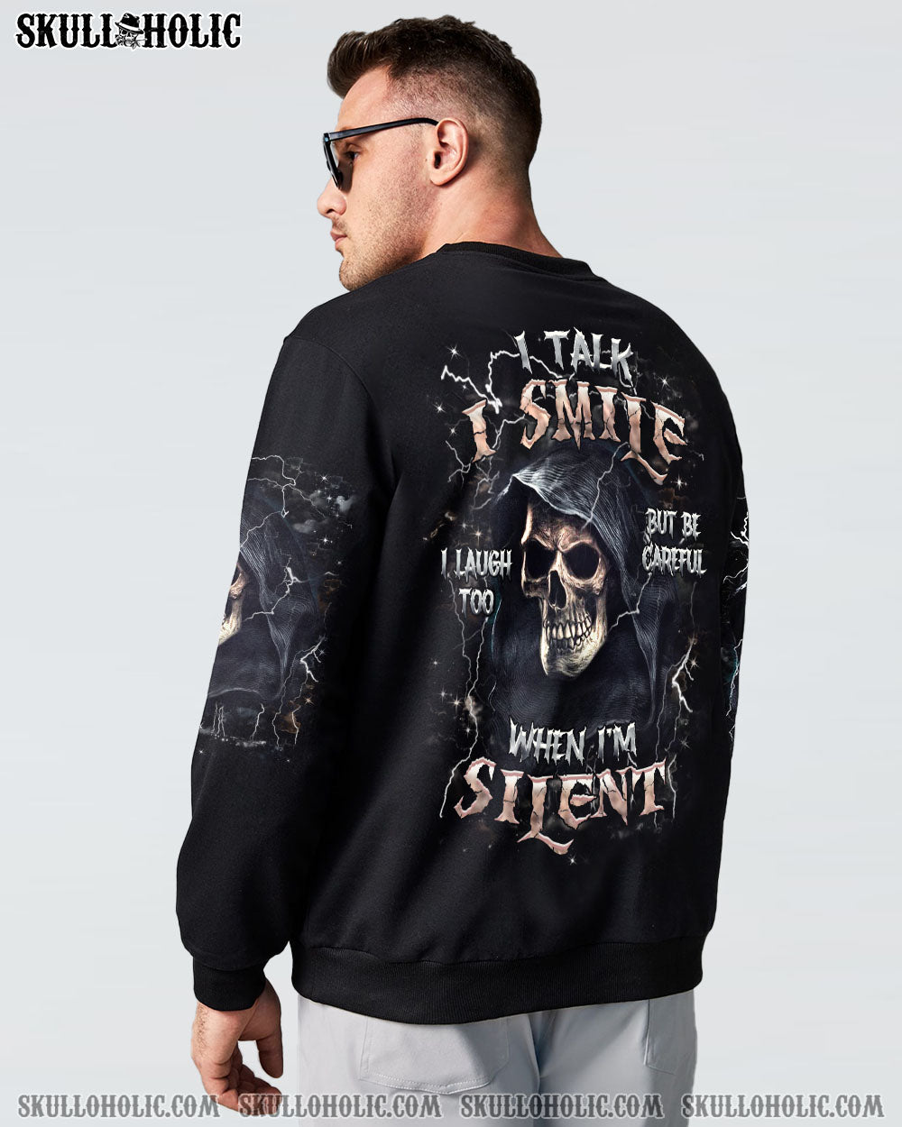 BLISSCORNERS BE CAREFUL WHEN I'M SILENT REAPER ALL OVER PRINT