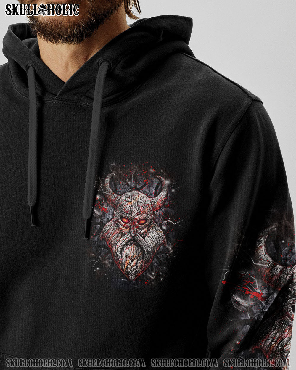 BLISSCORNERS SON OF ODIN VALHALLA VIKING SKULL ALL OVER PRINT