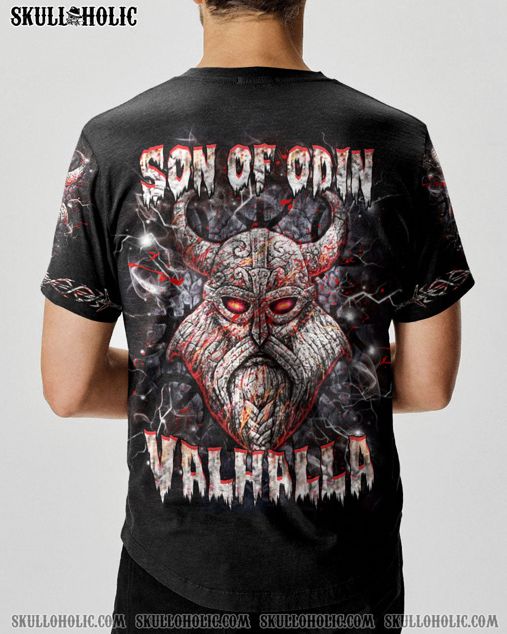 BLISSCORNERS SON OF ODIN VALHALLA VIKING SKULL ALL OVER PRINT
