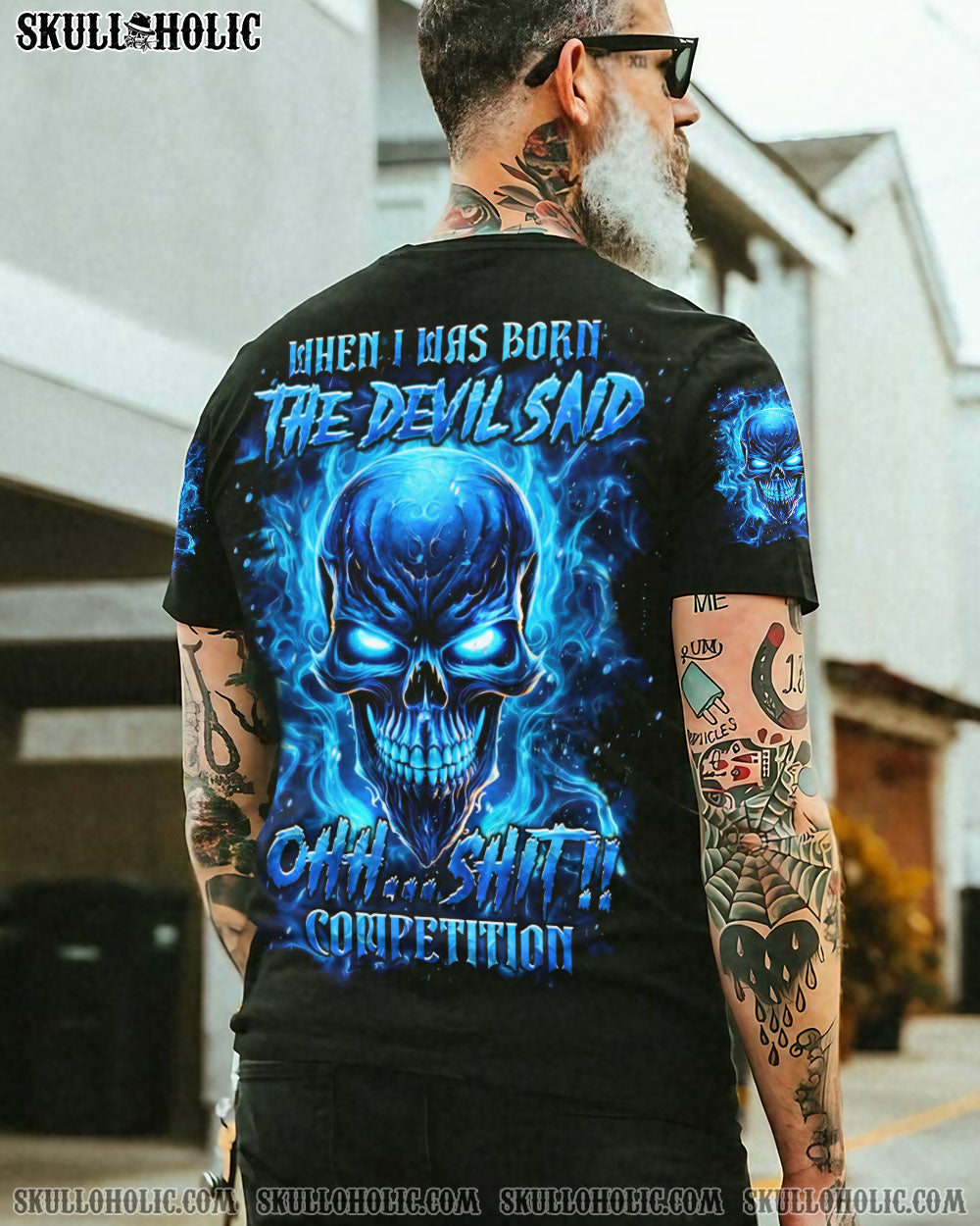 BLISSCORNERS WHEN I WAS BORN SKULL ALL OVER PRINT