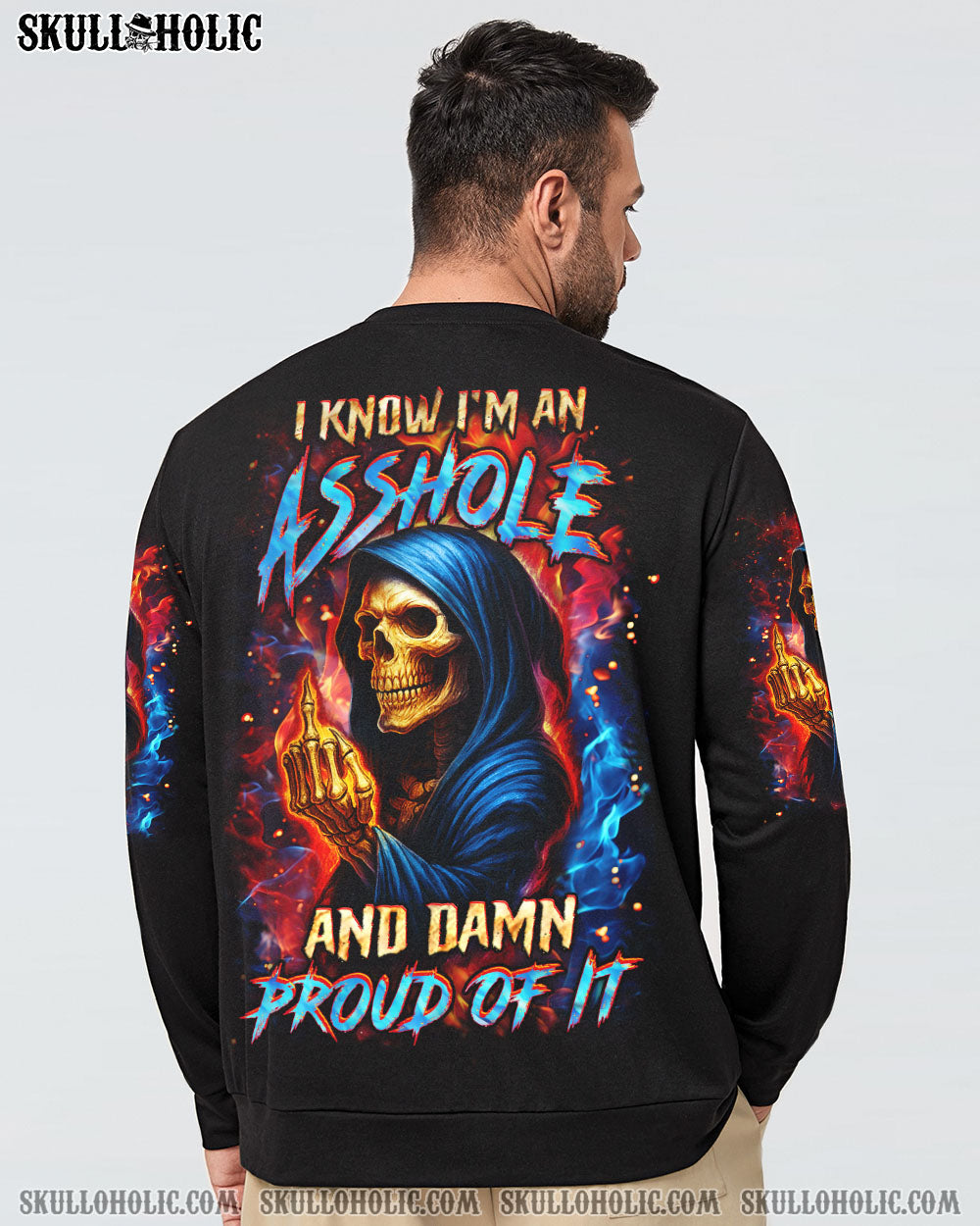 BLISSCORNERS I KNOW I'M AN A SKULL REAPER ALL OVER PRINT