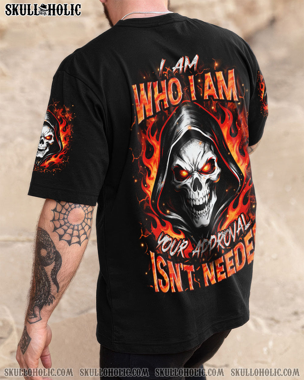 BLISSCORNERS I AM WHO I AM SKULL REAPER ALL OVER PRINT