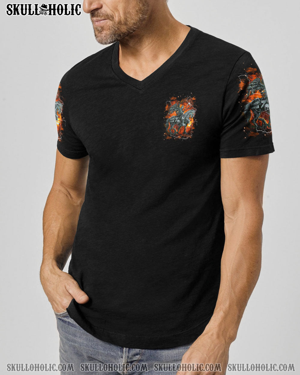 BLISSCORNERS AS I WALK THROUGH THE VALLEY SKULL REAPER ALL OVER PRINT