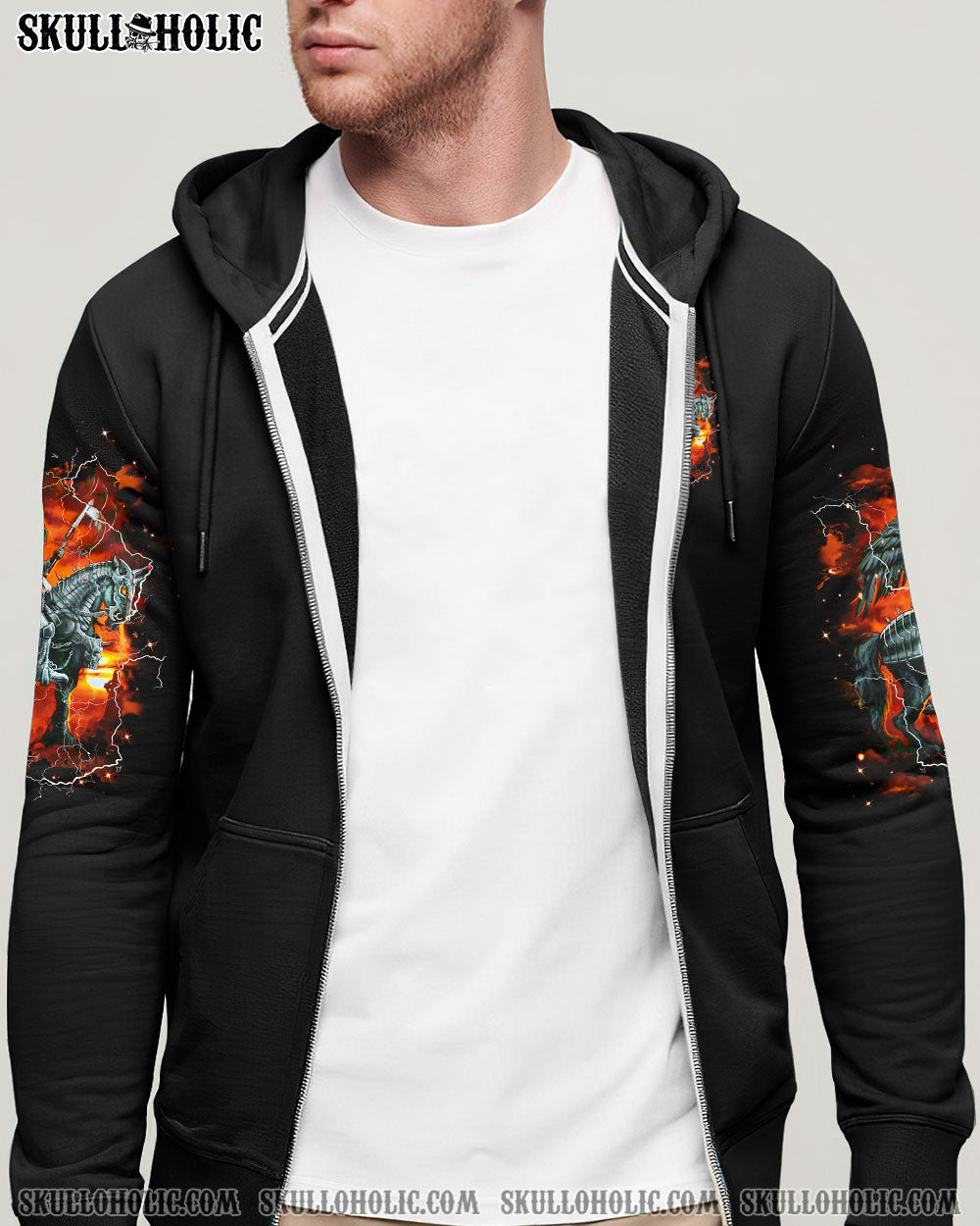 BLISSCORNERS AS I WALK THROUGH THE VALLEY SKULL REAPER ALL OVER PRINT