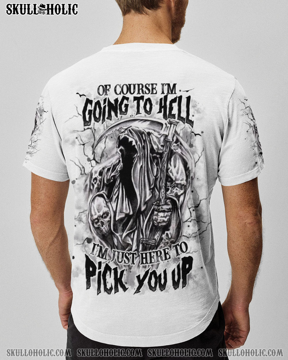 BLISSCORNERS OF COURSE I'M GOING TO HELL SKULL ALL OVER PRINT