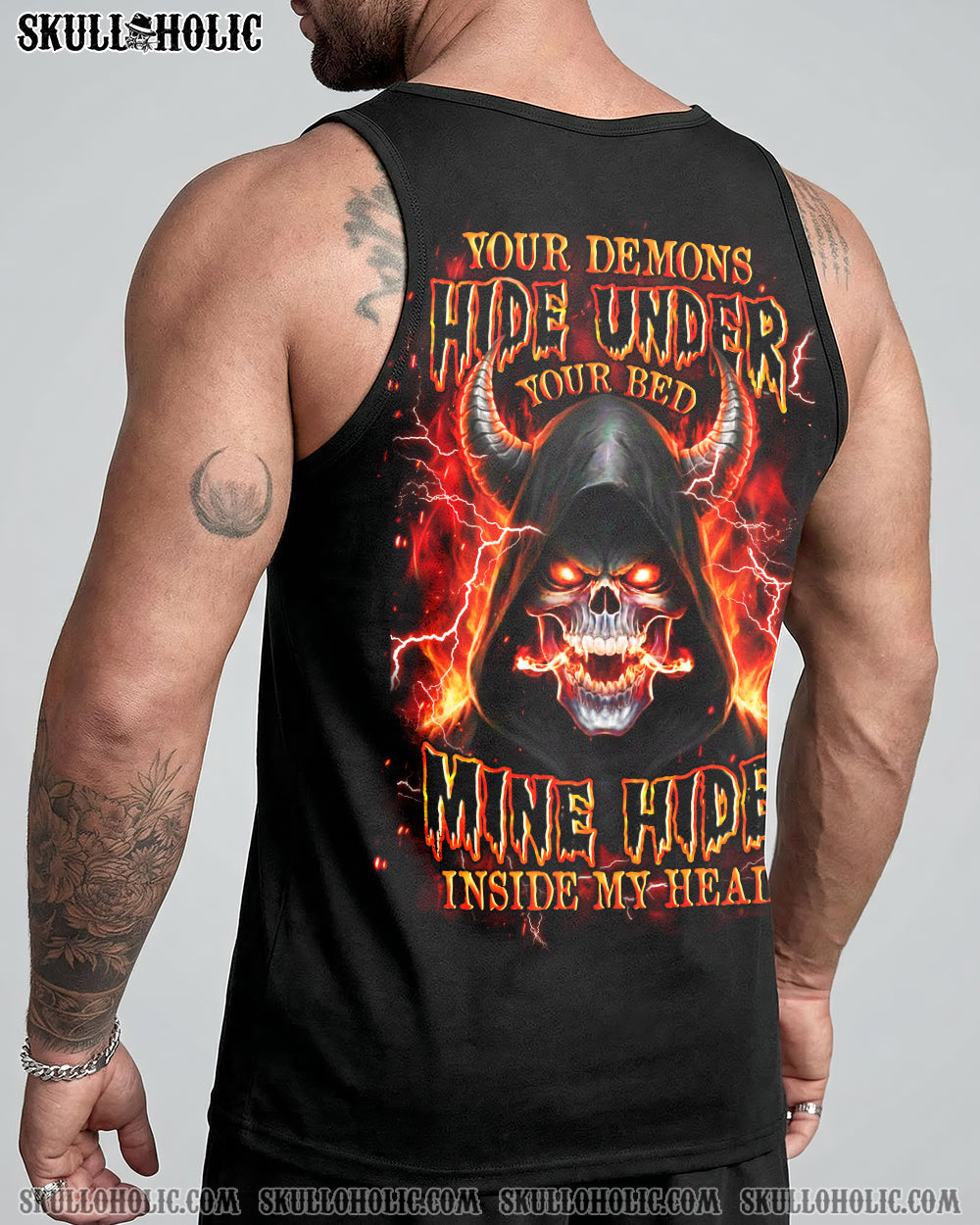BLISSCORNERS YOUR DEMONS HIDE UNDER YOUR BED ALL OVER PRINT