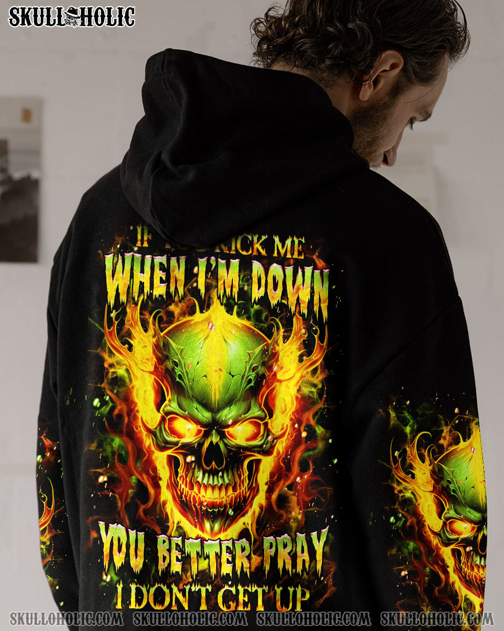 BLISSCORNERS IF YOU KICK ME WHEN I'M DOWN ALL OVER PRINT