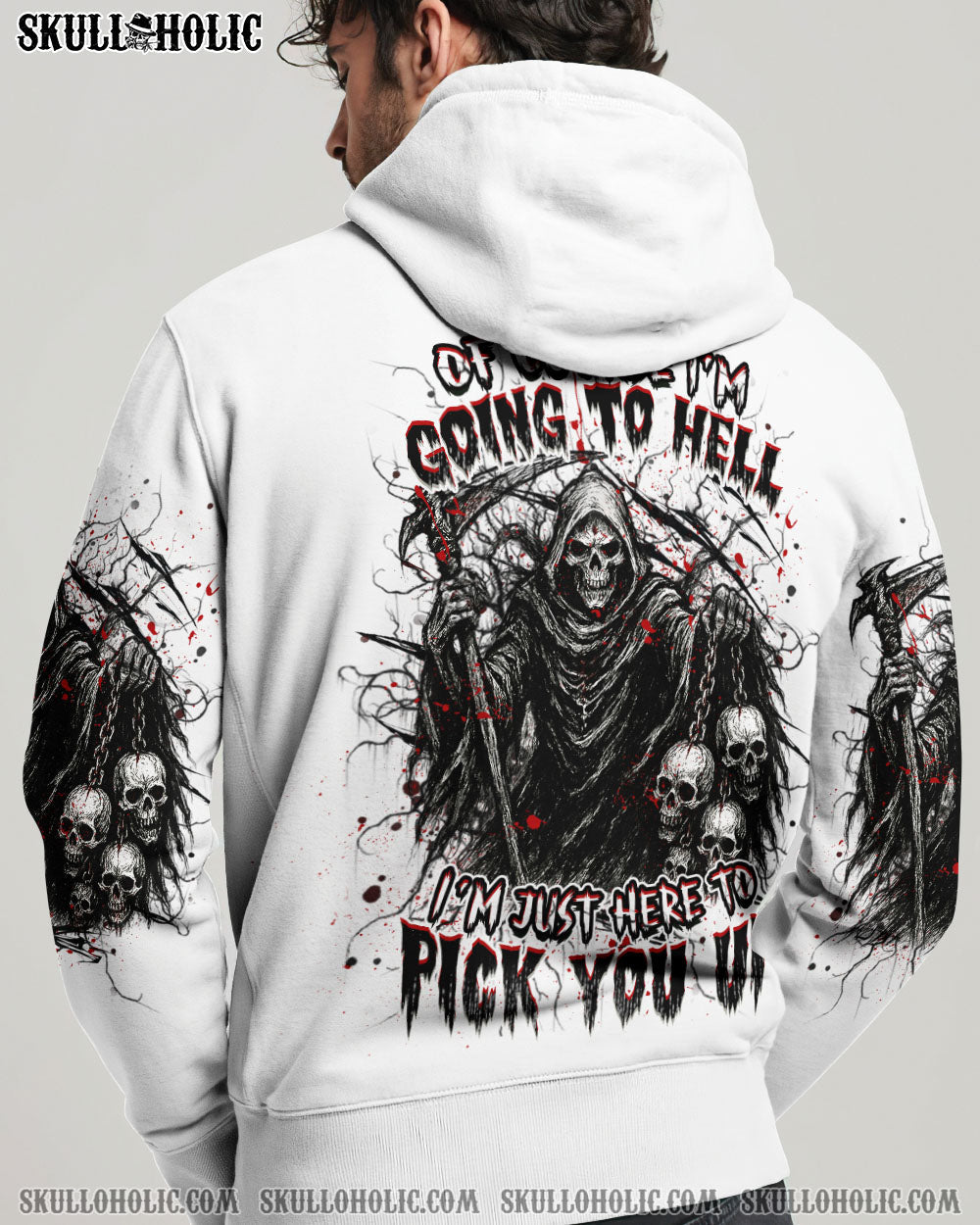 BLISSCORNERS OF COURSE I'M GOING TO HELL REAPER ALL OVER PRINT