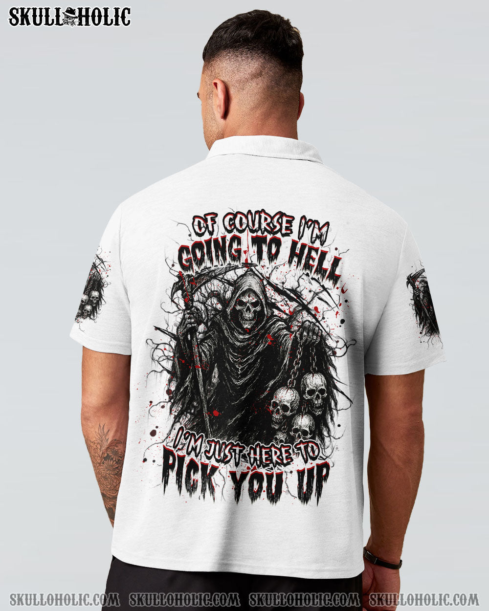 BLISSCORNERS OF COURSE I'M GOING TO HELL REAPER ALL OVER PRINT